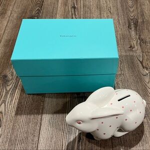 Tiffany & Co. White Ceramic Bunny Bank w/Box ✨EUC✨Vintage Collectible